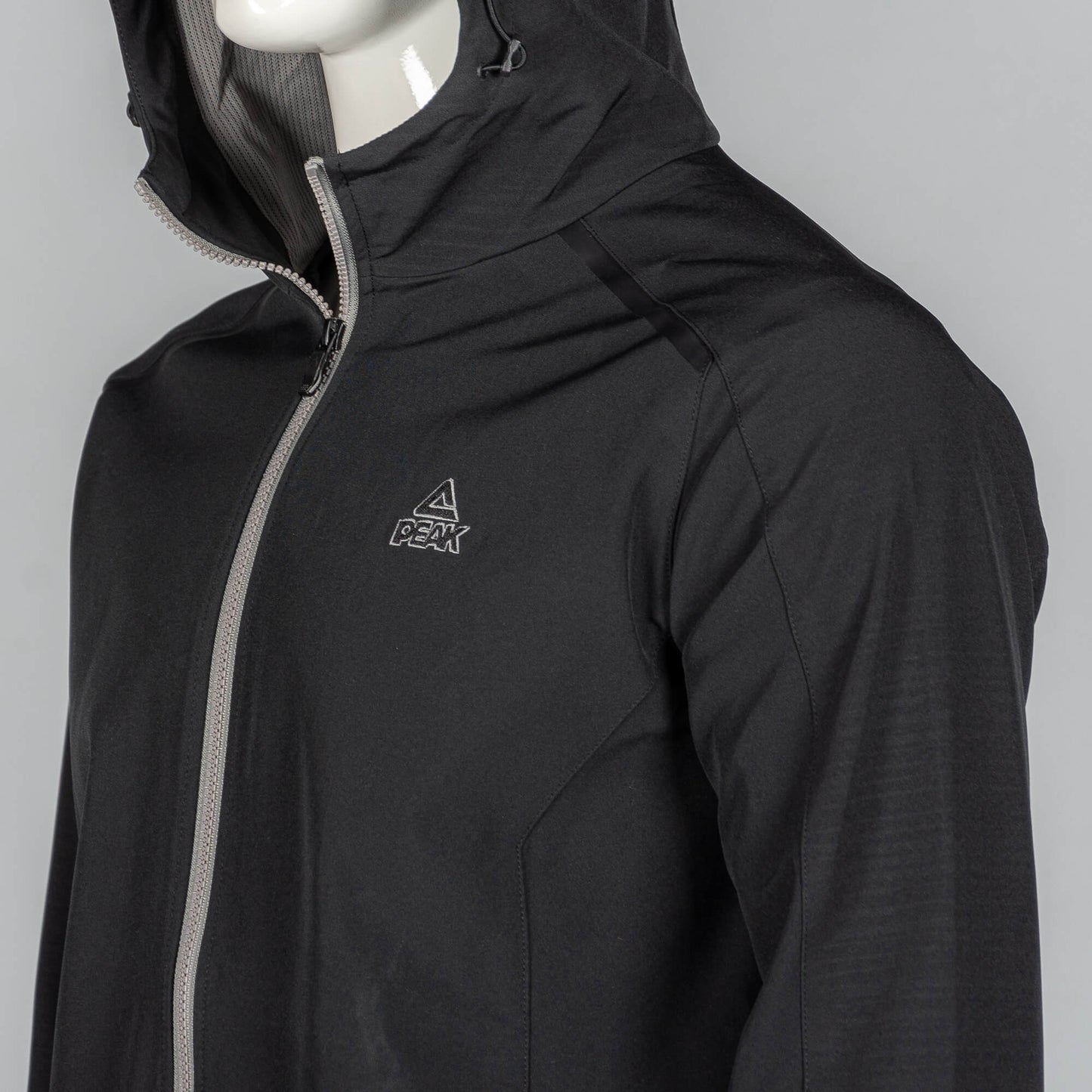 Zamatová prechodná bunda Peak Velvet Jacket Black čierna