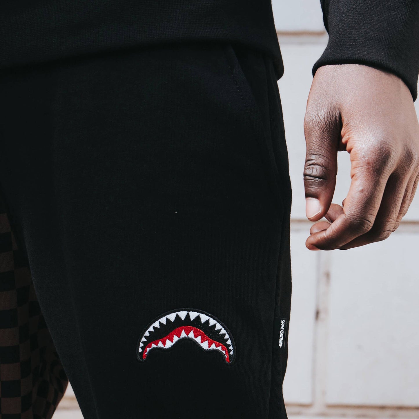 Sprayground Burnt Sharks In Paris Pants Brown/Black