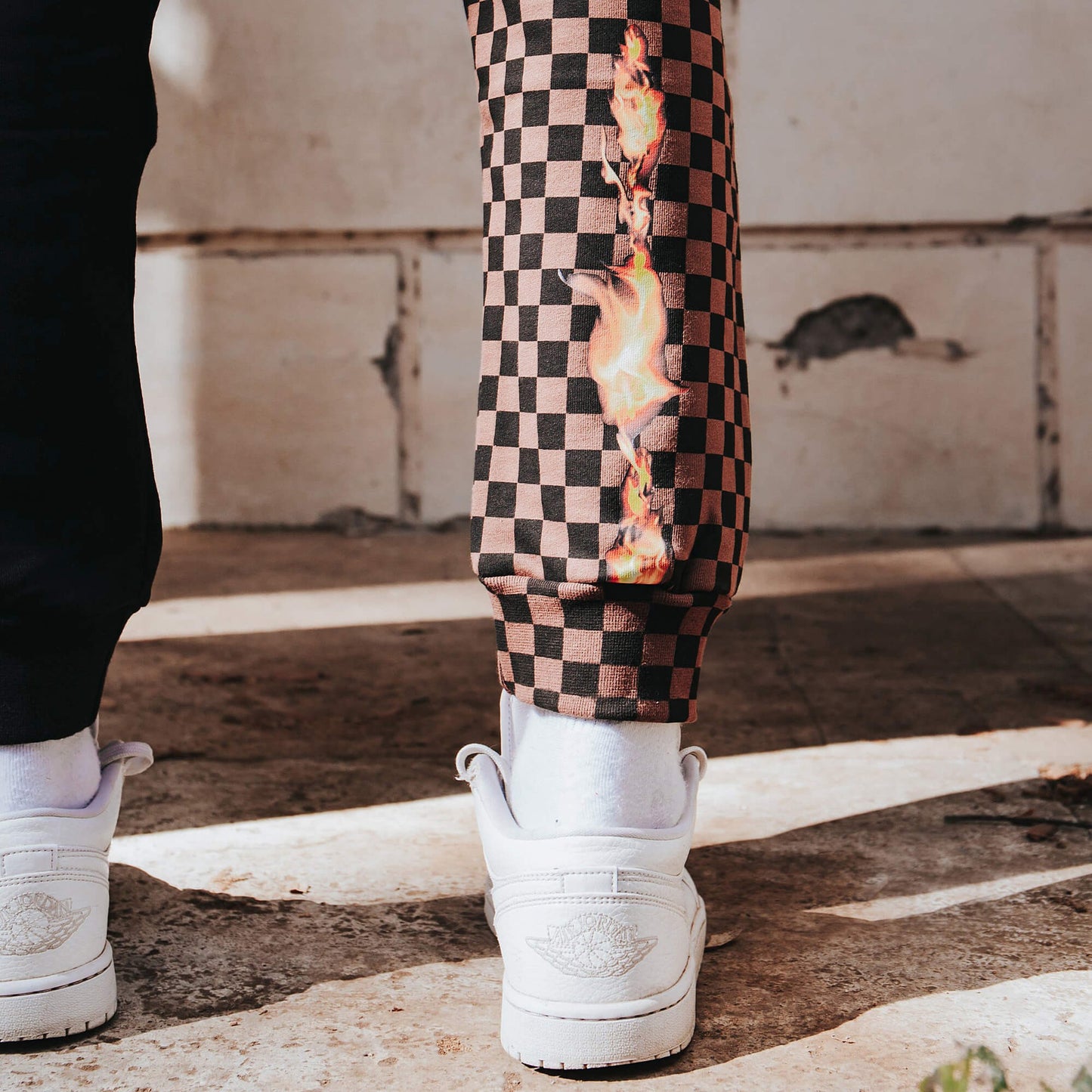 Sprayground Burnt Sharks In Paris Pants Brown/Black