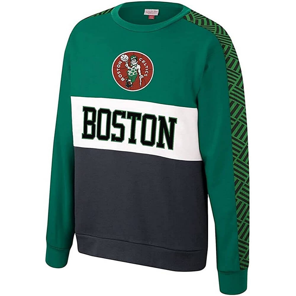 Mitchell & Ness Leading Scorer Fleece Crew Boston Celtics Green/Black