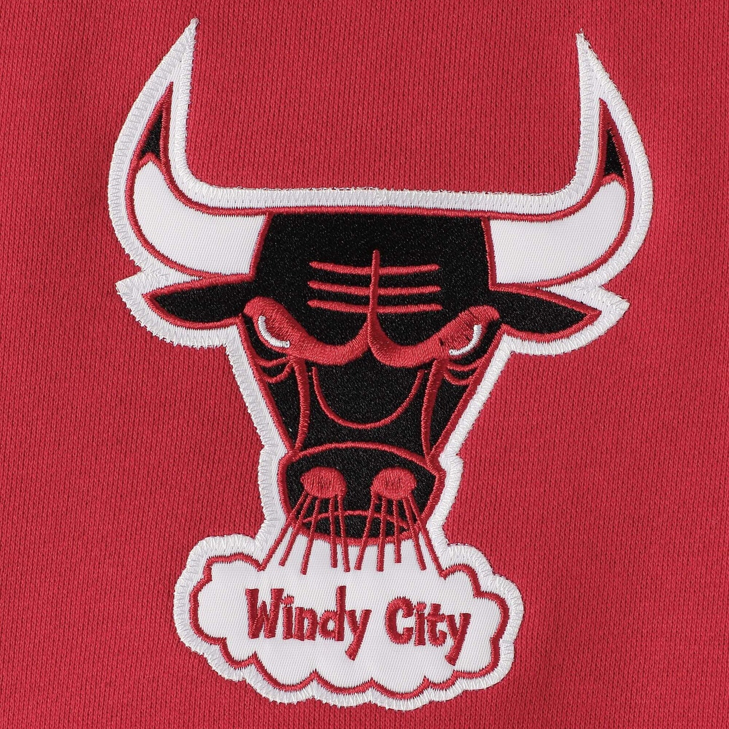Mitchell & Ness Leading Scorer Fleece Crew Chicago Bulls Red/Black