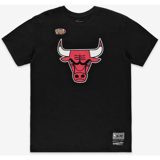 Mitchell & Ness NBA Worn Logo / Wordmark Tee CHICAGO BULLS BLACK