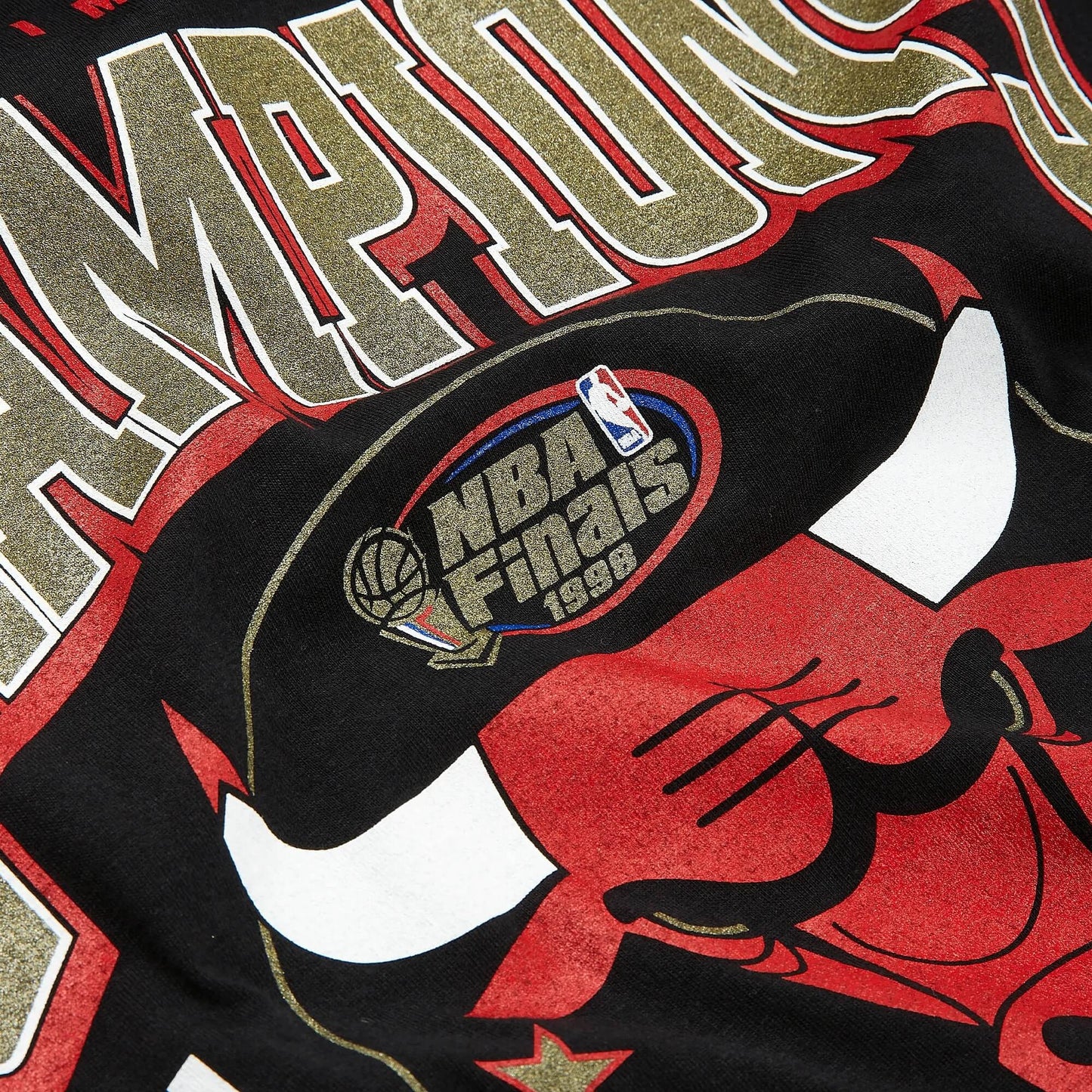 Mitchell & Ness NBA Last Dance 6x Champs Tee 2 CHICAGO BULLS BLACK
