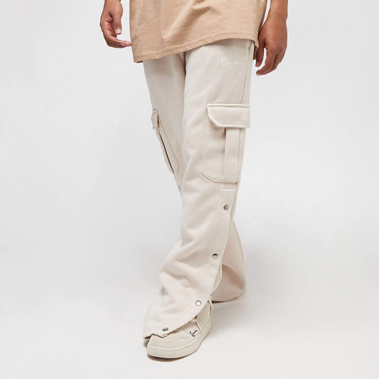 Tepláky Kapsáče Karl Kani Small Signature Straight Leg Cargo Sweatpants bledohnedé