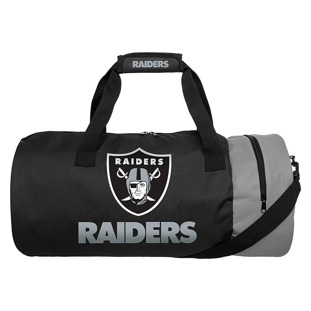 Forever Collectibles Las Vegas Raiders - NFL - Two Tone Cylinder Duffle Bag Black