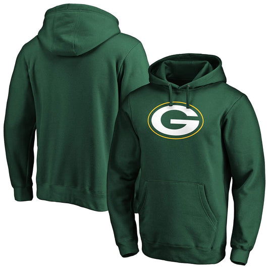 Fanatics NFL Mid Essentials Primary Colour Logo Graphic Hoodie Green Bay Packers Dark Green
