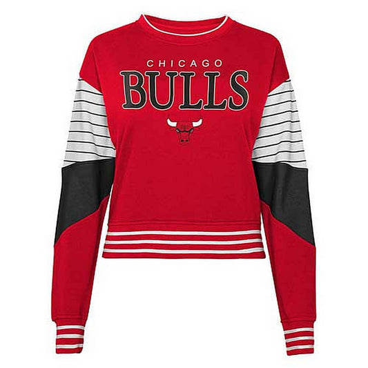 Outer Stuff Cheer Motion Fashion Crew Neck Fleece - G7-16 Chicago Bulls Red