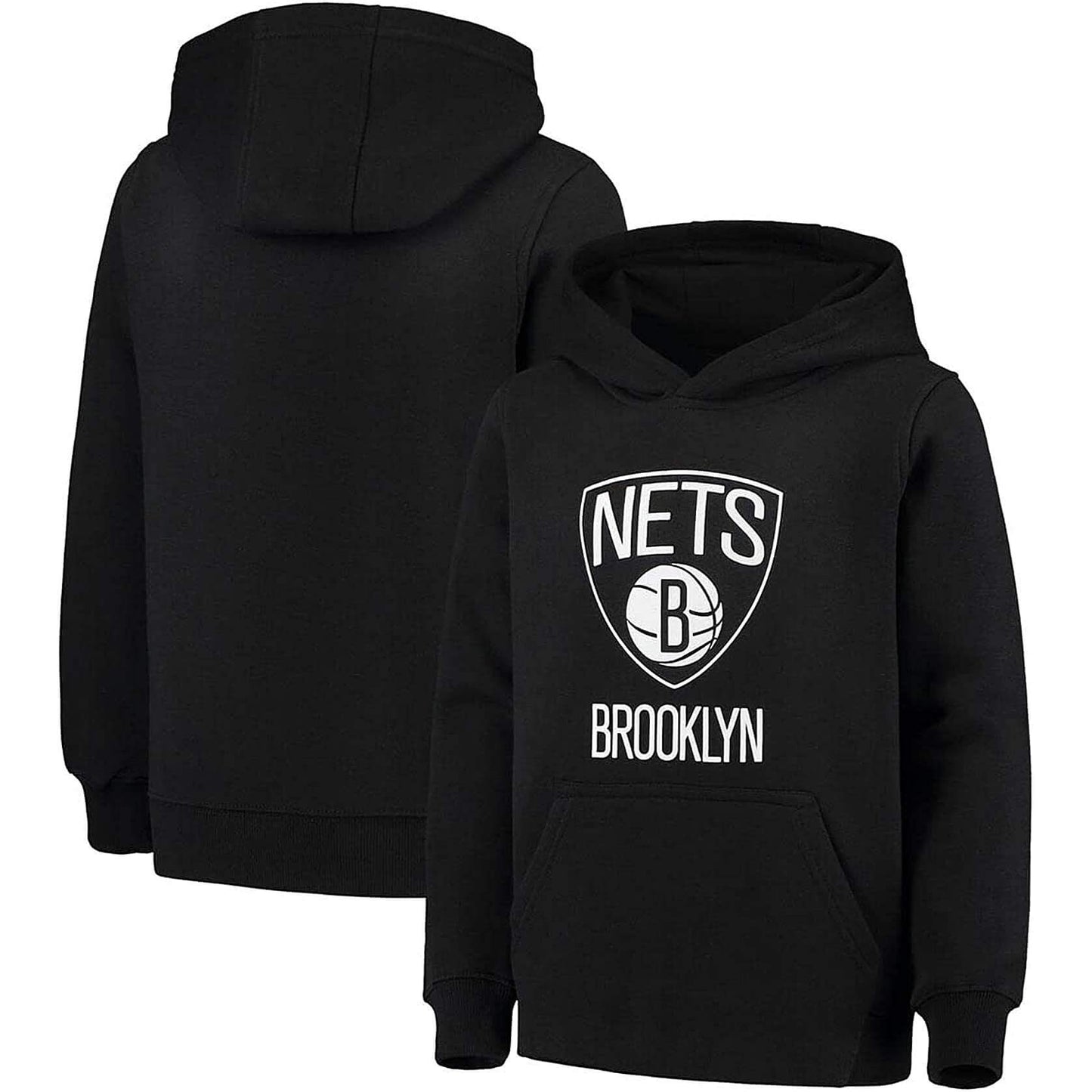 Outer Stuff Primary Logo Hoody Brooklyn Nets Black