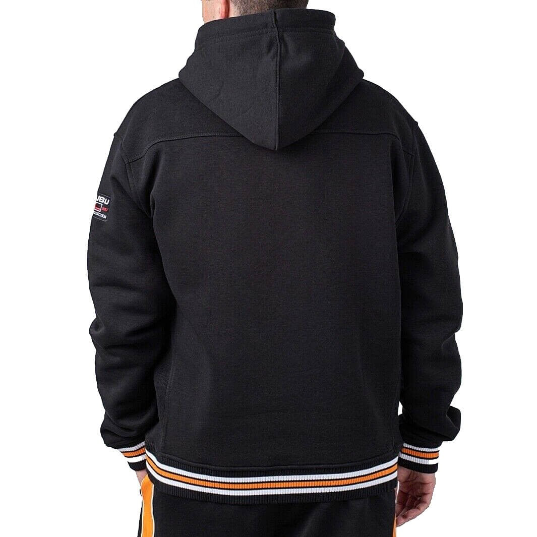 FUBU Varsity SSL Hoodie Sweatshirt black/orange