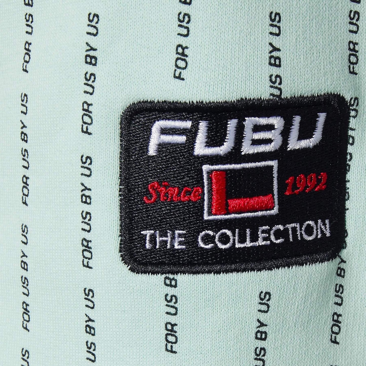 FUBU Corporate Fubu Pinstripe Hoodie mint/black