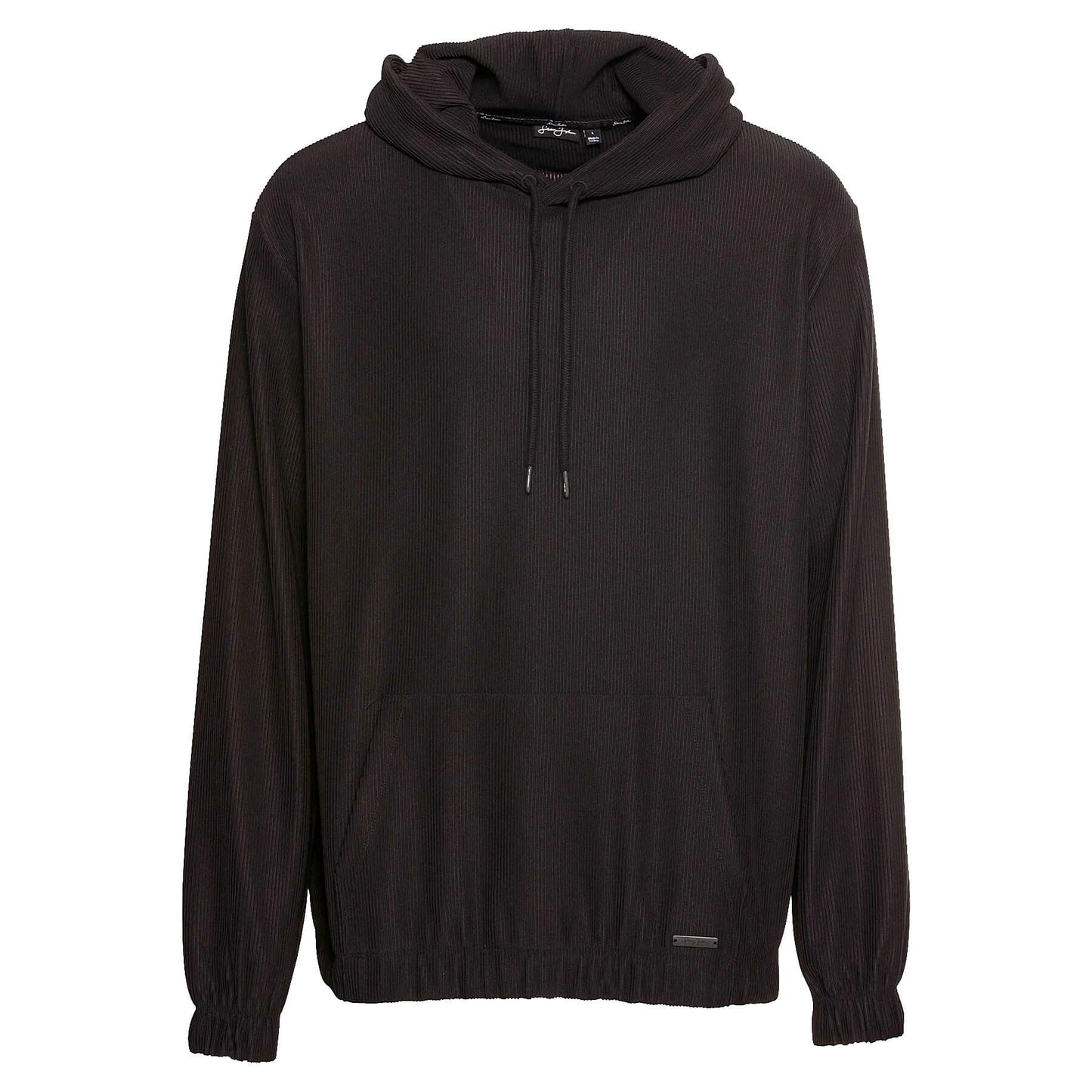 Mikina s kapucňou Sean John Metall Logo Pleated Hoodie čierna
