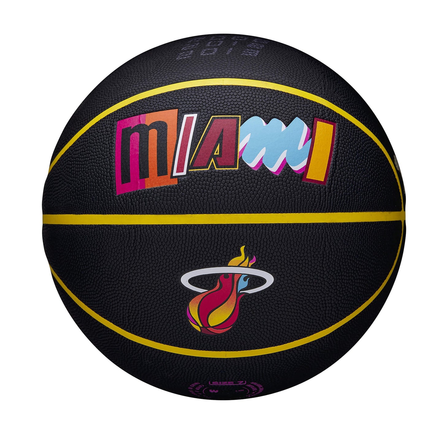Wilson NBA Team City Collector Basketball Miami Heat - Black (sz. 7)