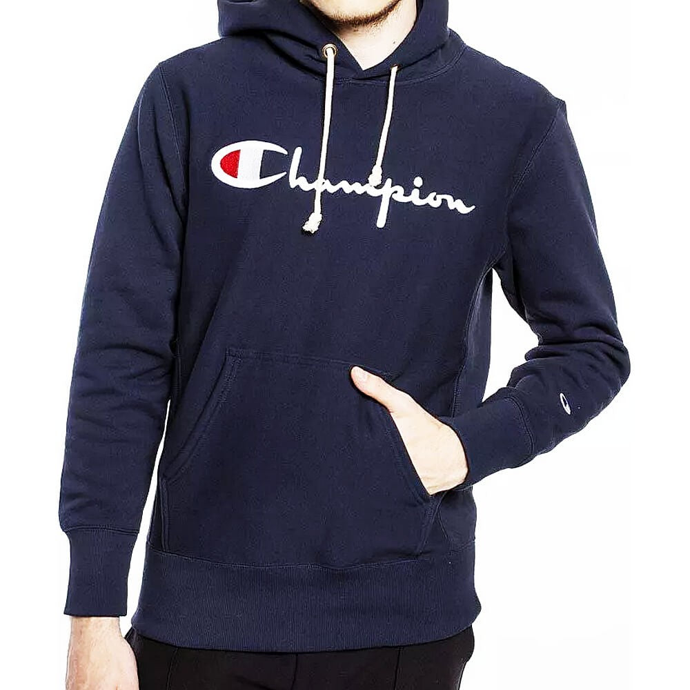 Mikina s kapucňou Champion Premium RWSS 1952 Hooded Sweatshirt tmavomodrá