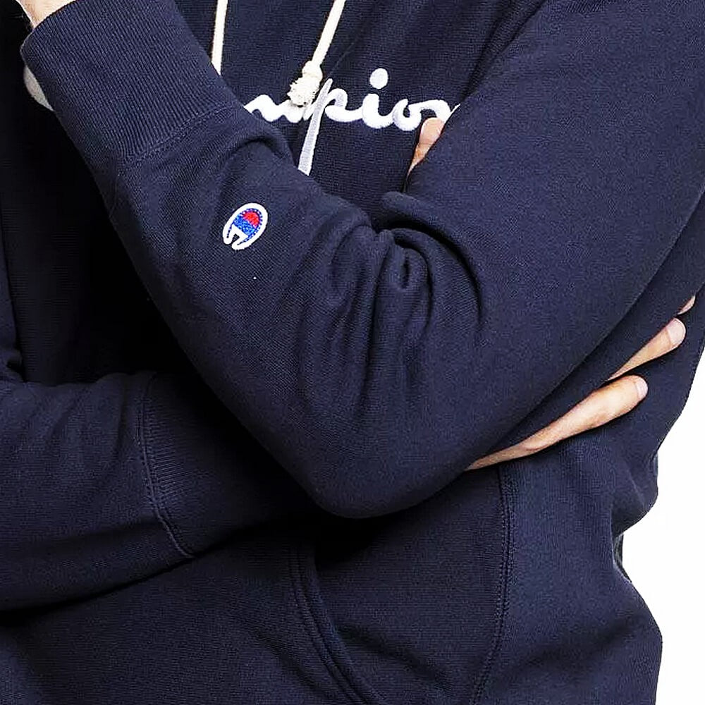 Mikina s kapucňou Champion Premium RWSS 1952 Hooded Sweatshirt tmavomodrá