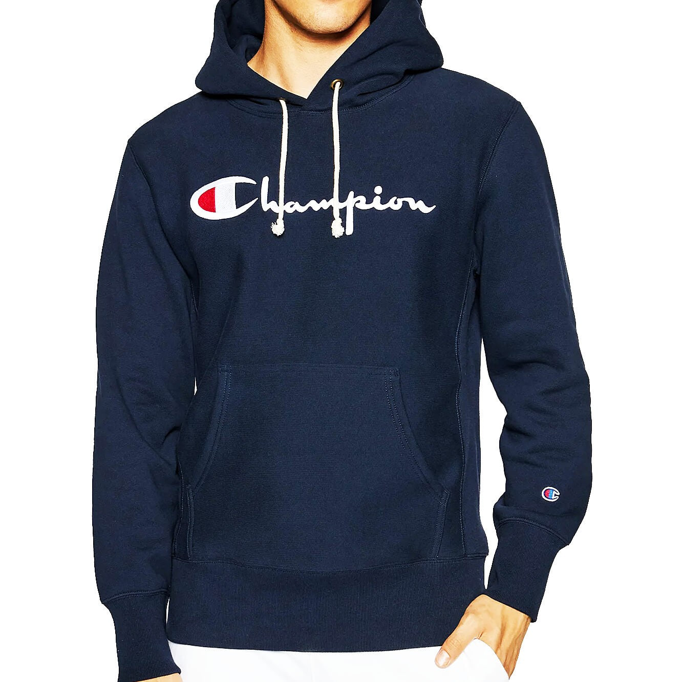 Mikina s kapucňou Champion Premium RWSS 1952 Hooded Sweatshirt tmavomodrá