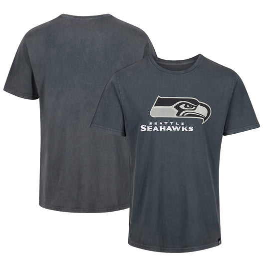 Re:Covered NFL Monochrome Logo T-Shirt Seattle Seahawks Washed Black