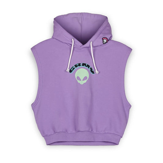 Grmy Grimey Wear Ufollow Girl Sleeveless Hoodie Lilac