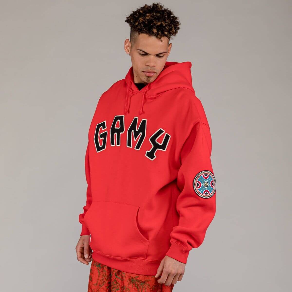 Grimey Wear The Clout Vintage Hoodie Red