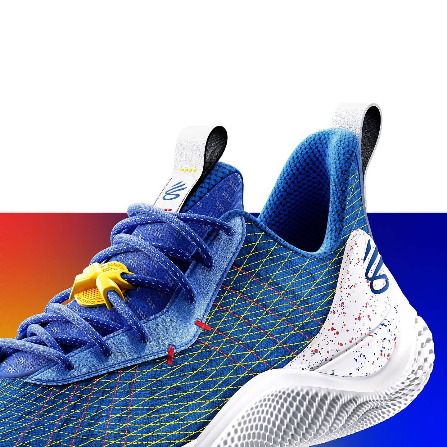 Under Armour Curry Flow 10 'Curry-fornia' Basketball Shoes - Royal/Taxi