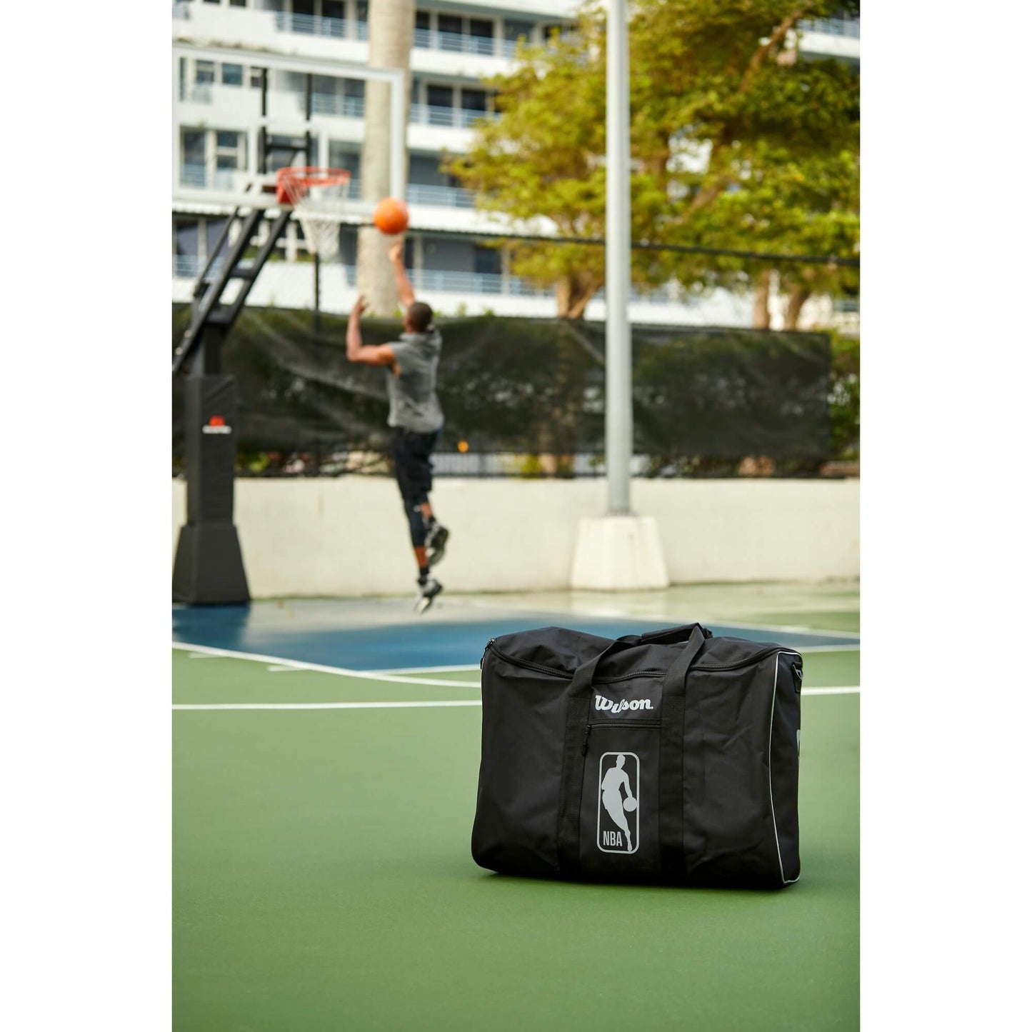 Wilson NBA Authentic 6 Ball Bag Bl Black