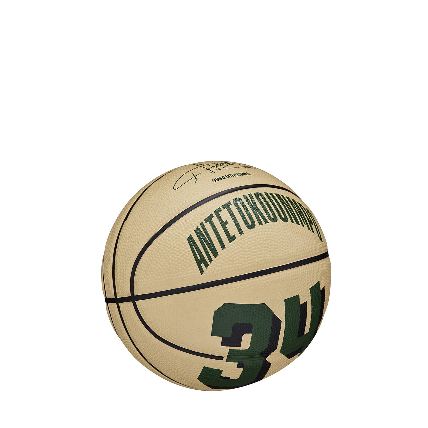 Wilson NBA Player Icon Mini Bskt. Giannis Antetokounmpo (sz. 3) Green/Beige