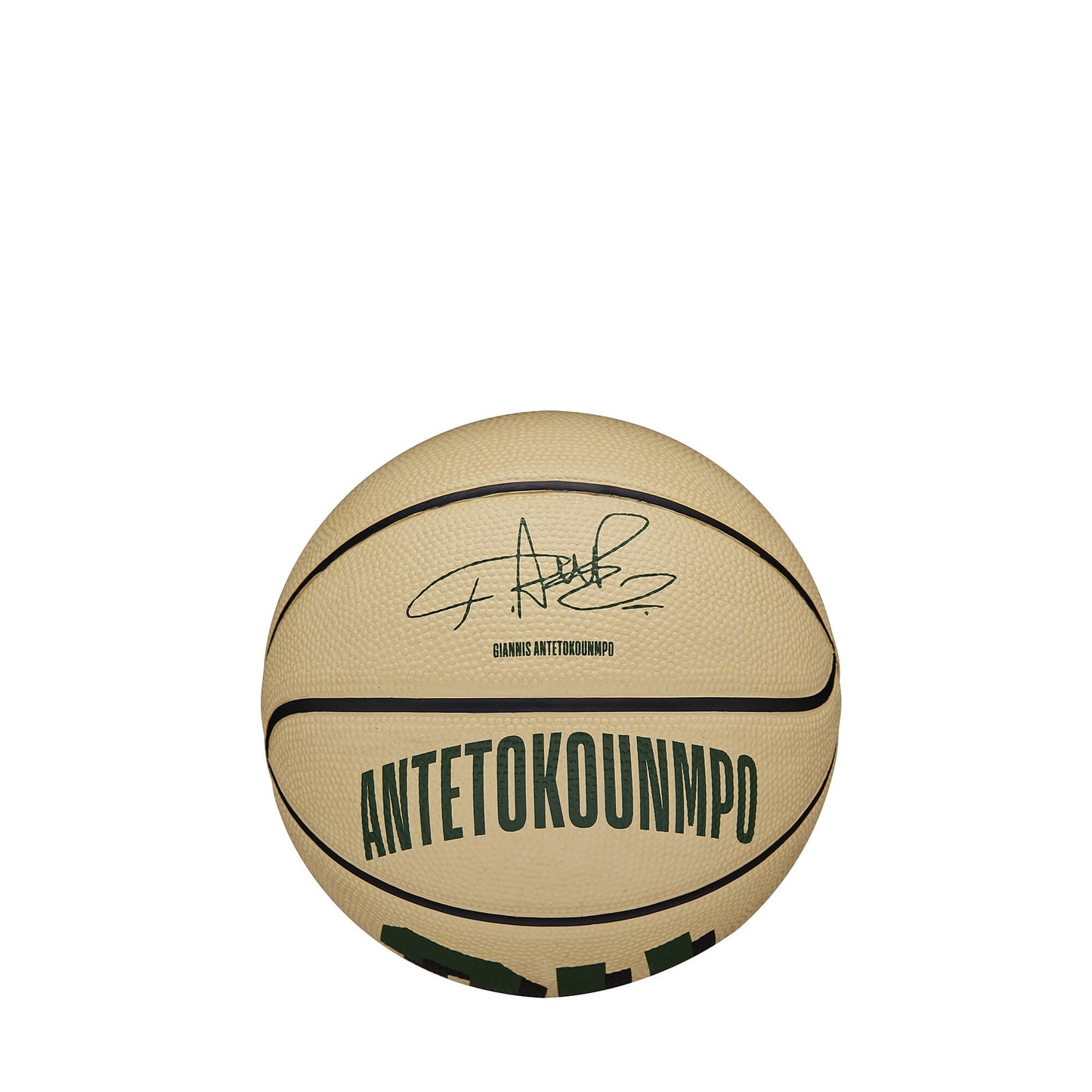 Wilson NBA Player Icon Mini Bskt. Giannis Antetokounmpo (sz. 3) Green/Beige