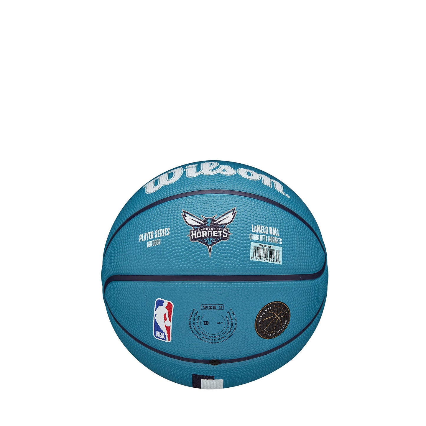 Wilson NBA Player Icon Mini Bskt. LaMelo Ball (sz. 3) Blue/White