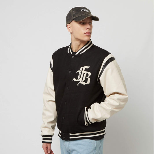 Bunda FUBU Old English Varsity Jacket čierna
