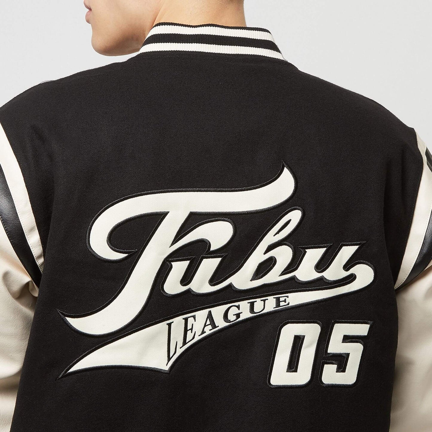 Bunda FUBU Old English Varsity Jacket čierna