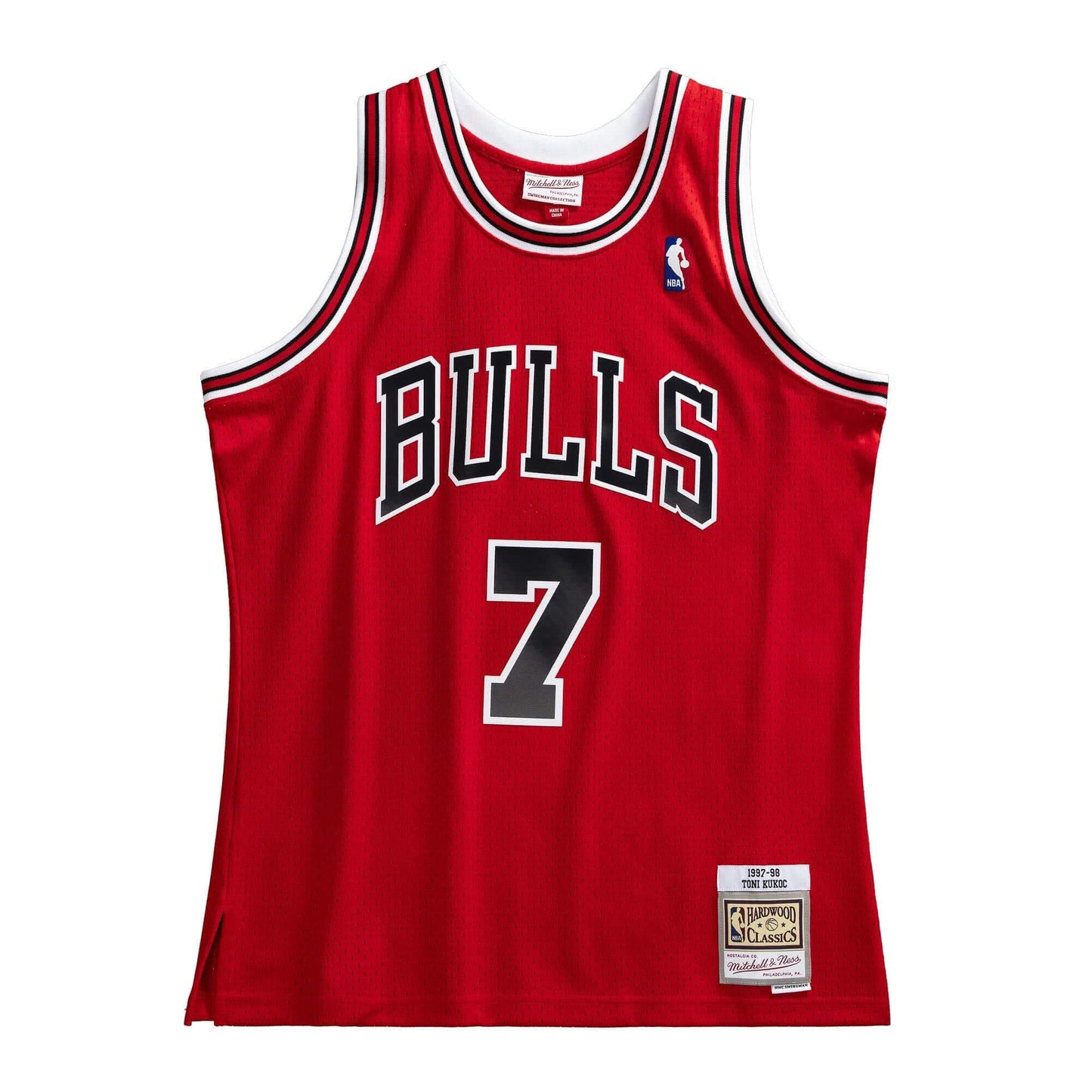 Mitchell & Ness NBA Swingman Jersey Bulls 97 Toni Kukoc Chicago Bulls Toni Kukoc Scarlet