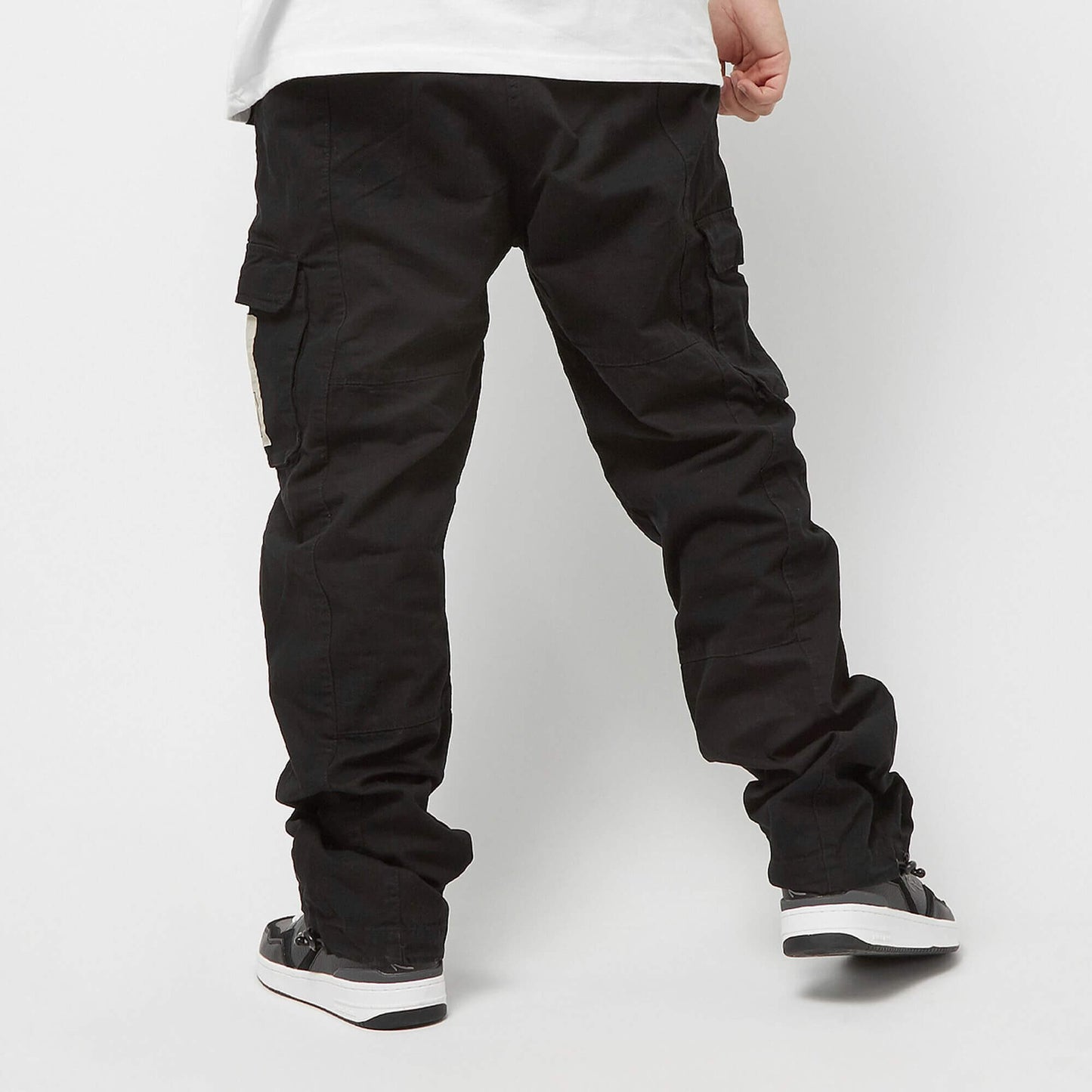 Nohavice Karl Kani KK Rubber Signature Cargo Pants black čierne