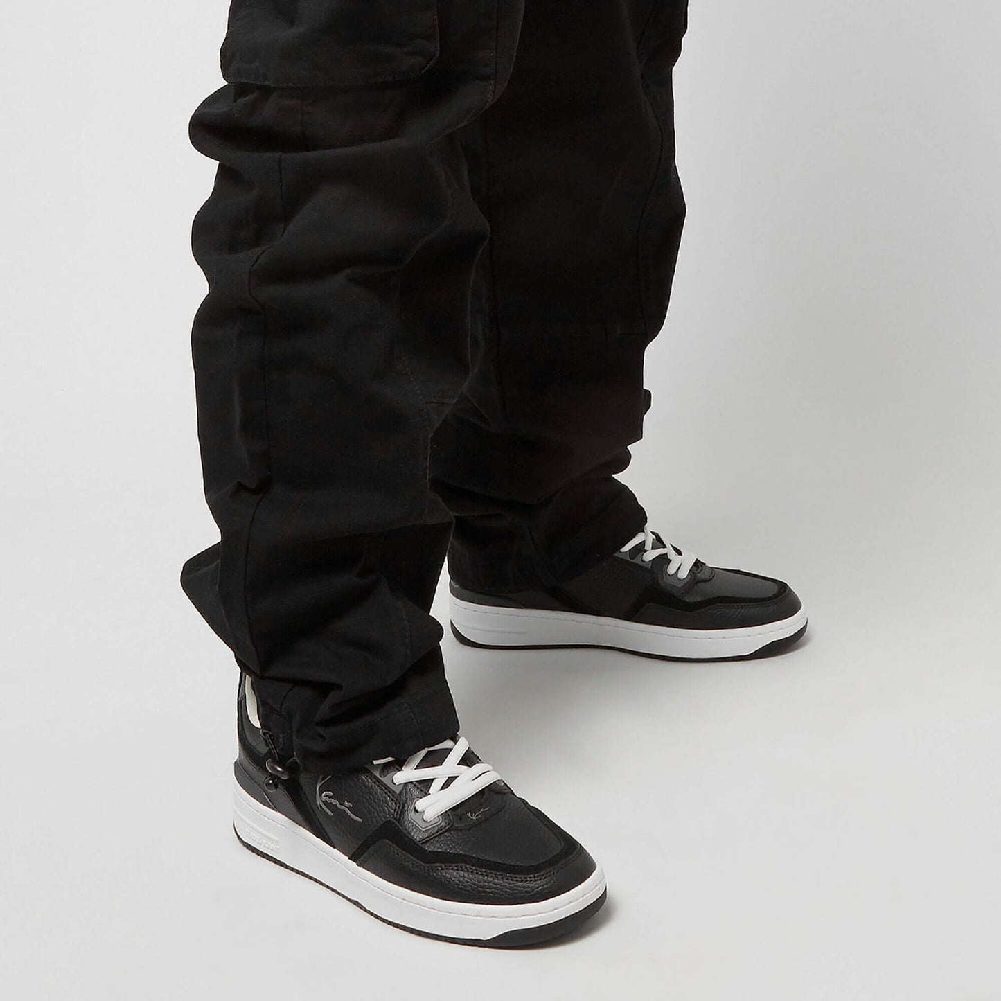 Nohavice Karl Kani KK Rubber Signature Cargo Pants black čierne