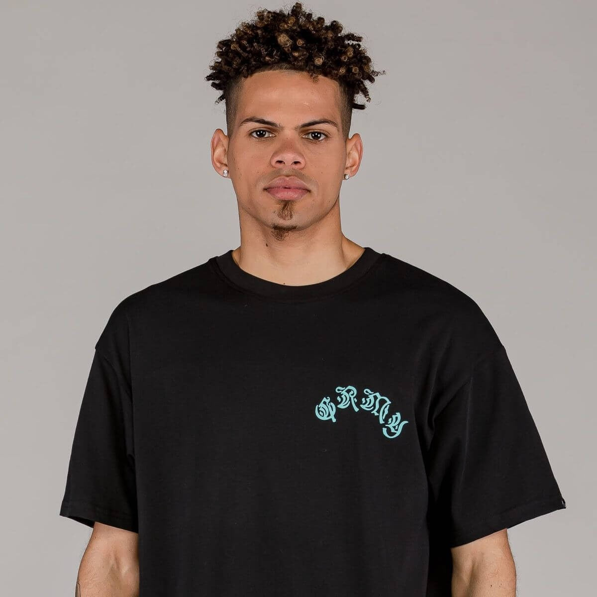 Grimey Wear The Light Me Up (Fire Route) Regular Tee Black