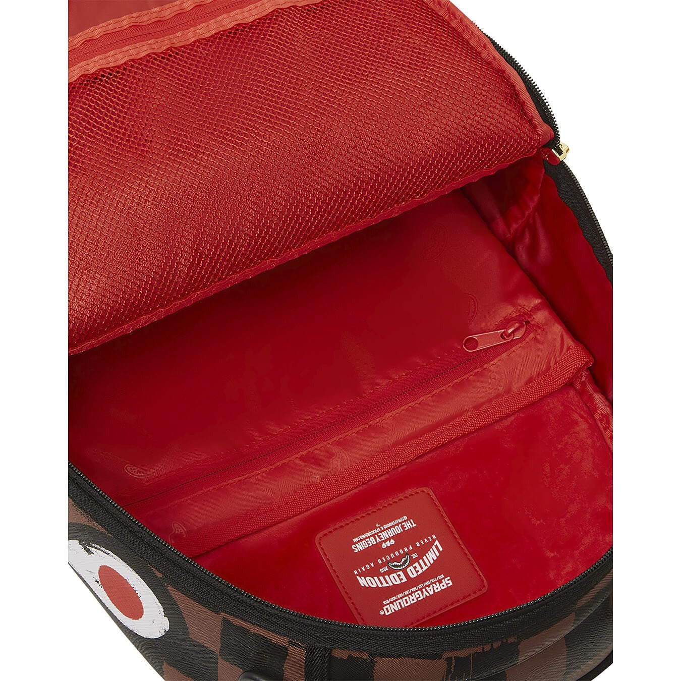 Sprayground Sharks In Paris Paint Dlxsv Backpack Brown