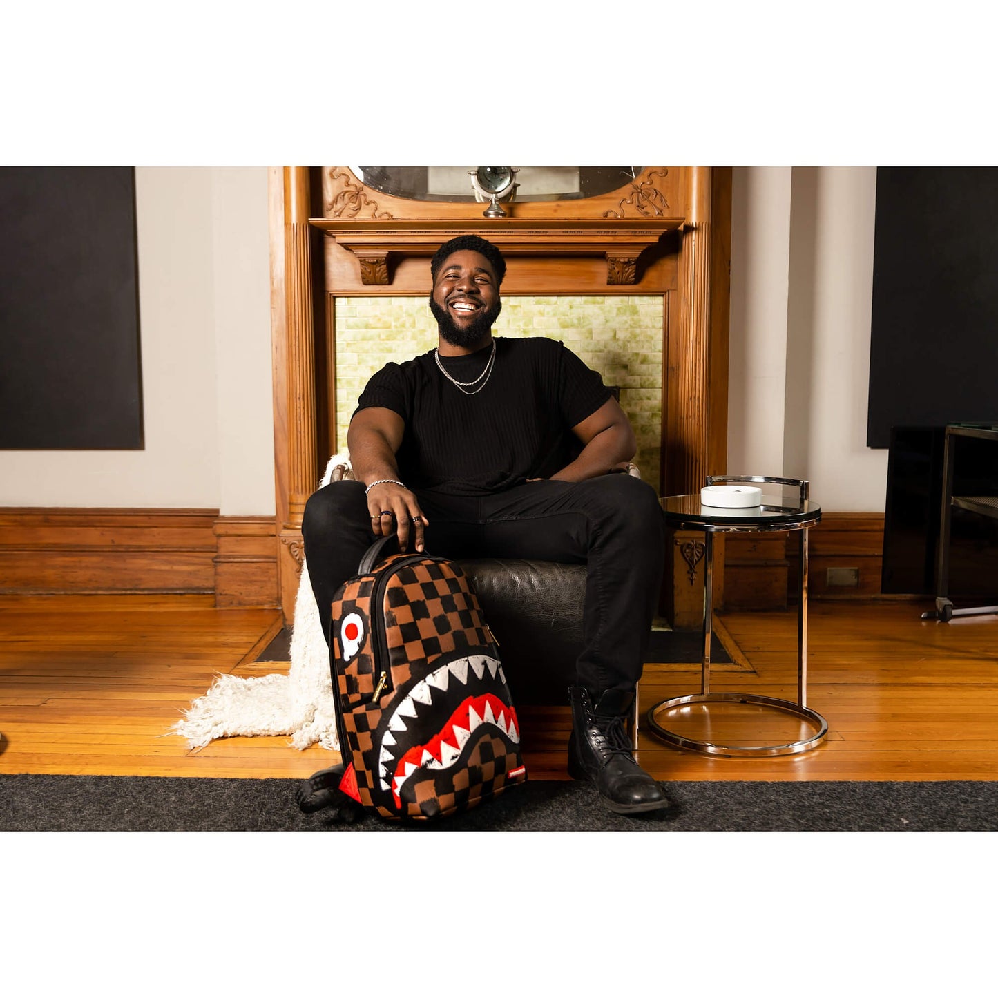 Sprayground Sharks In Paris Paint Dlxsv Backpack Brown