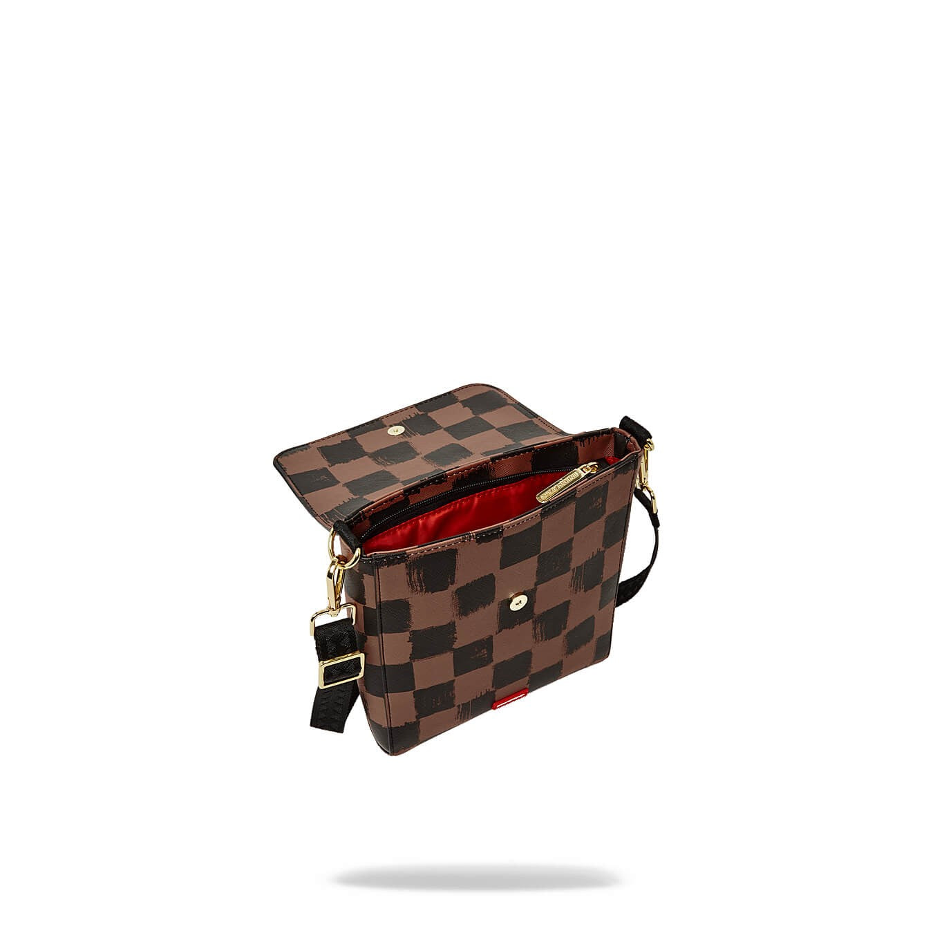 Sprayground Sharks In Paris Paint Messenger Sling Bag Brown