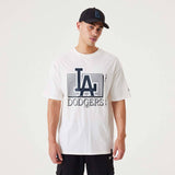 NEW ERA LA Dodgers MLB Team Wordmark White Oversized T-Shirt White