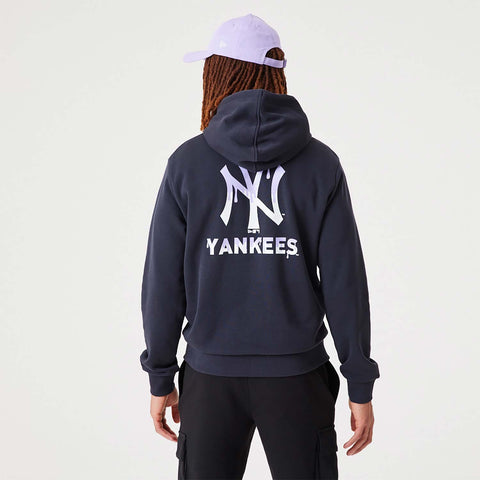 NEW ERA New York Yankees MLB Drip Logo Navy Pullover Hoodie Blue