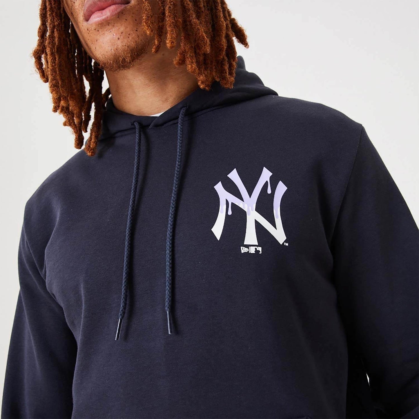 Mikina s kapucňou NEW ERA New York Yankees MLB Drip Logo Navy Pullover Hoodie tmavomodrá