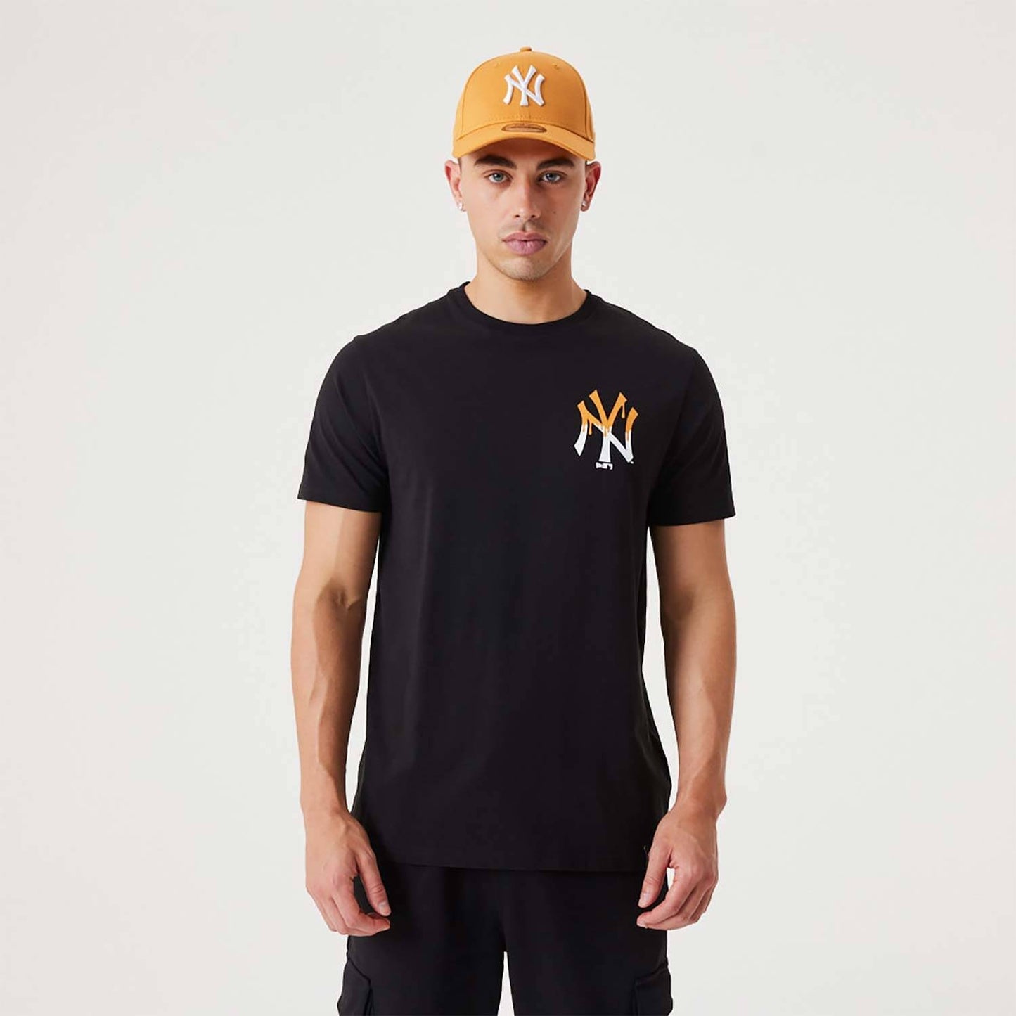 NEW ERA New York Yankees MLB Drip Logo Black T-Shirt Black
