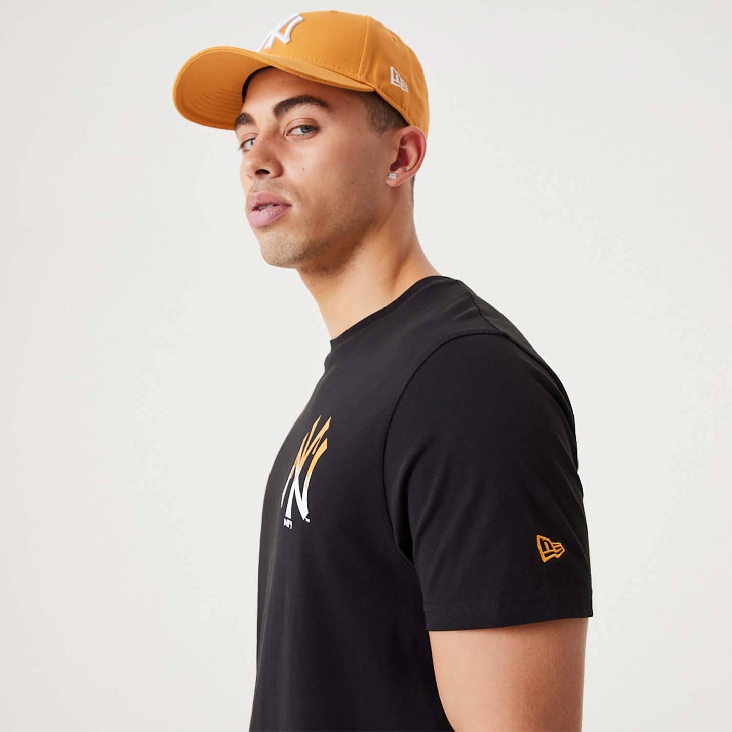 NEW ERA New York Yankees MLB Drip Logo Black T-Shirt Black