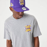 NEW ERA LA Lakers NBA Championship Medium Grey Oversized T-Shirt Grey