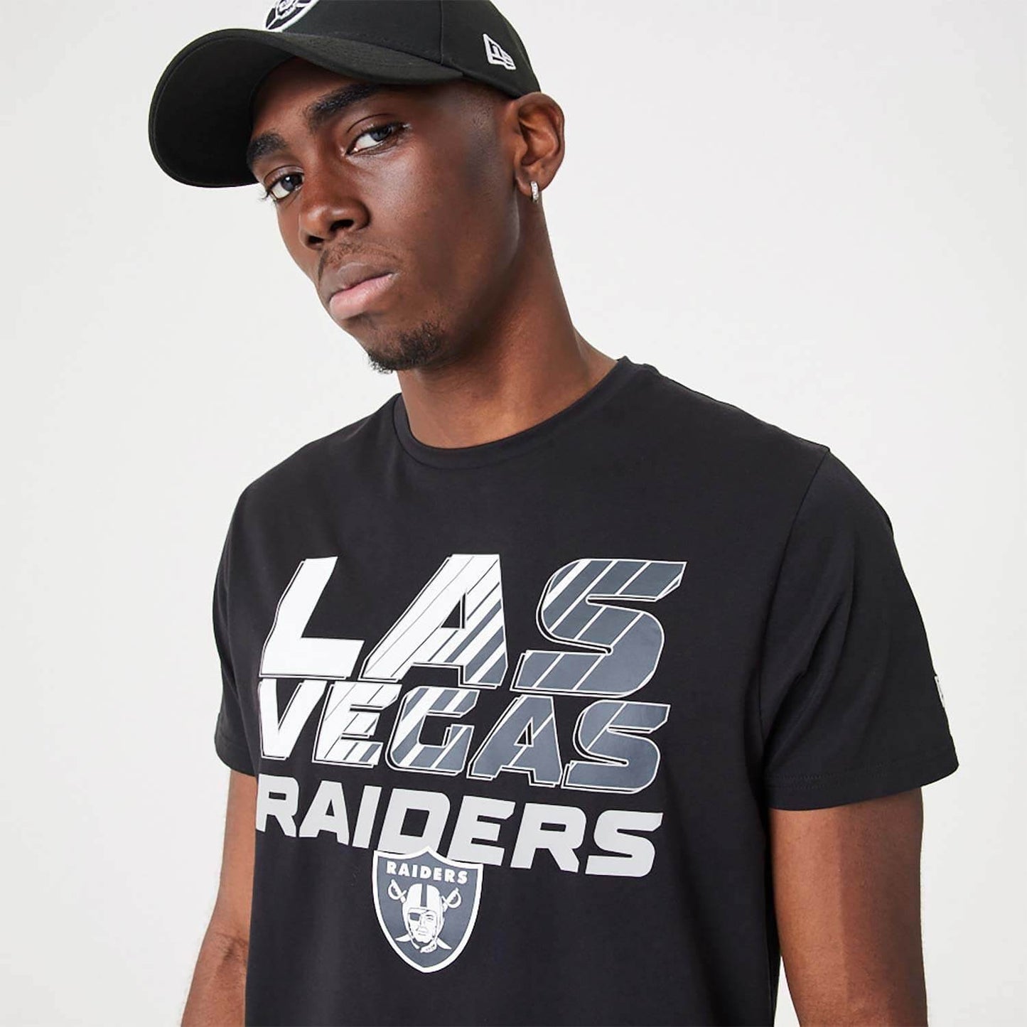 NEW ERA Las Vegas Raiders NFL Gradient Wordmark Black T-Shirt Black