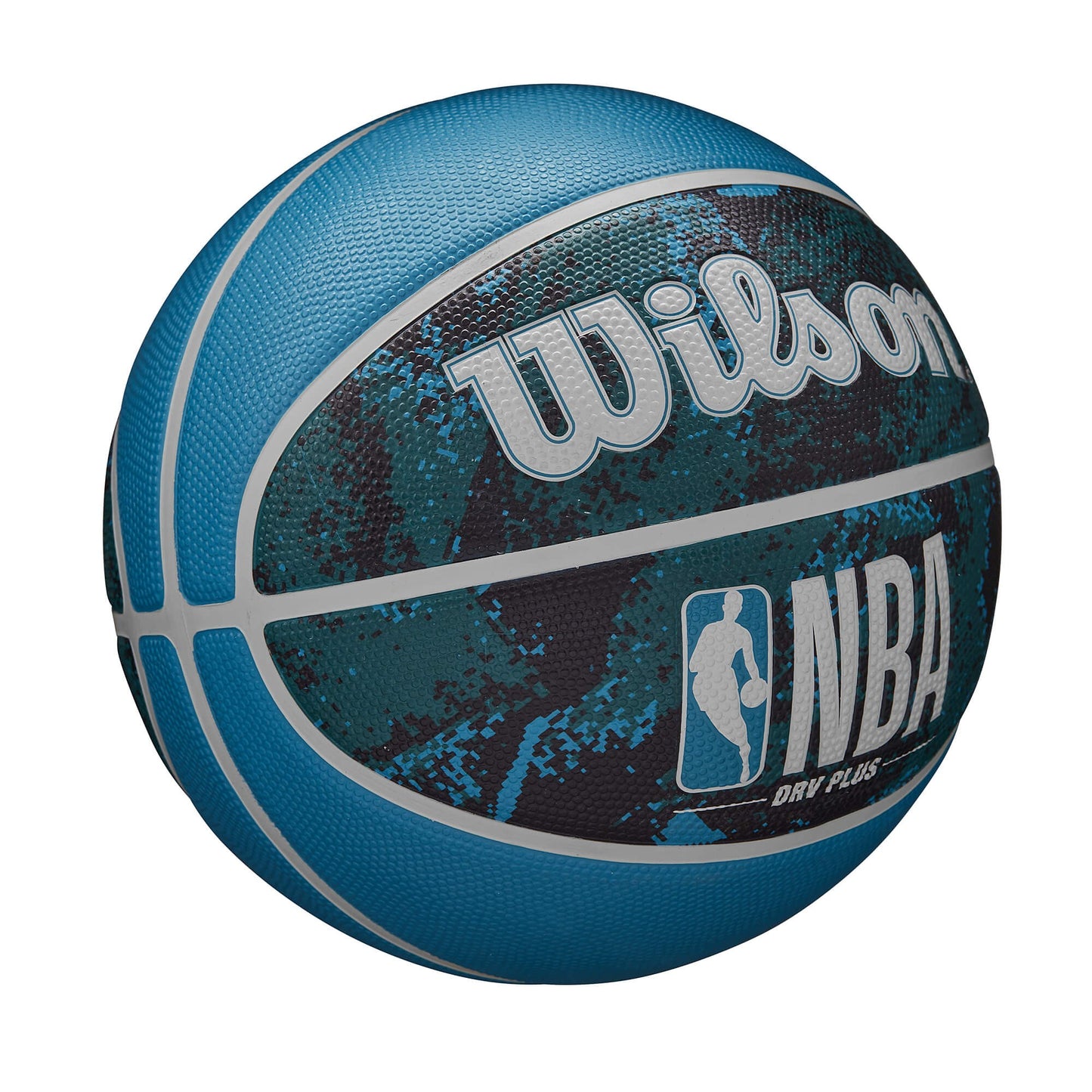 Wilson NBA Drv Plus Vibe Bskt - Black/Blue (sz. 7)