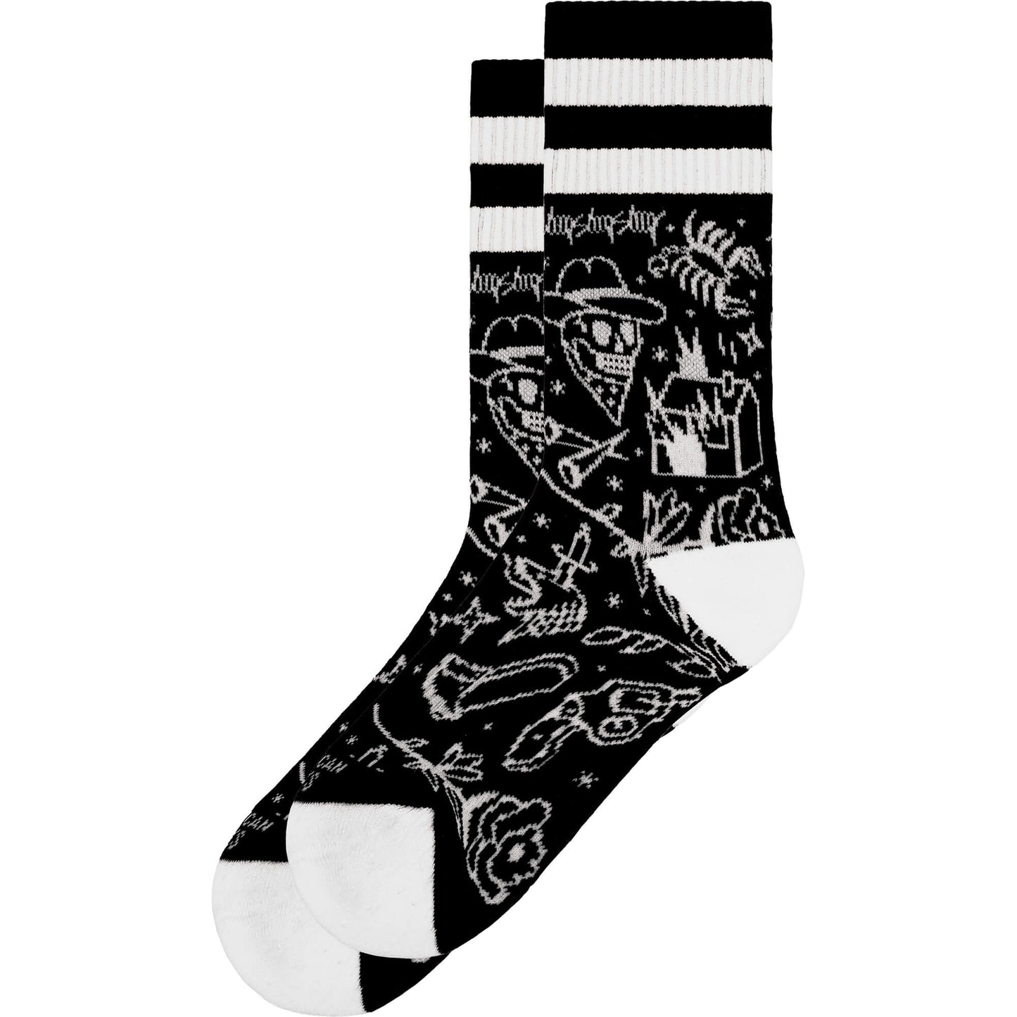 Ponožky American Socks Cowboy - Mid High čierne