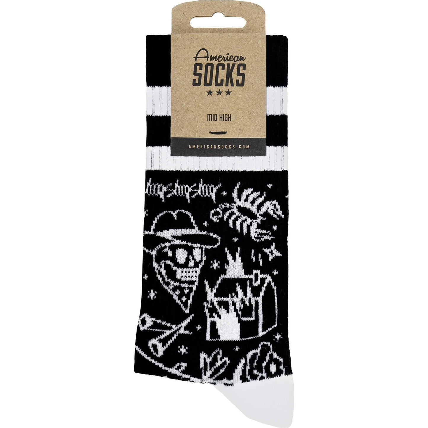 Ponožky American Socks Cowboy - Mid High čierne