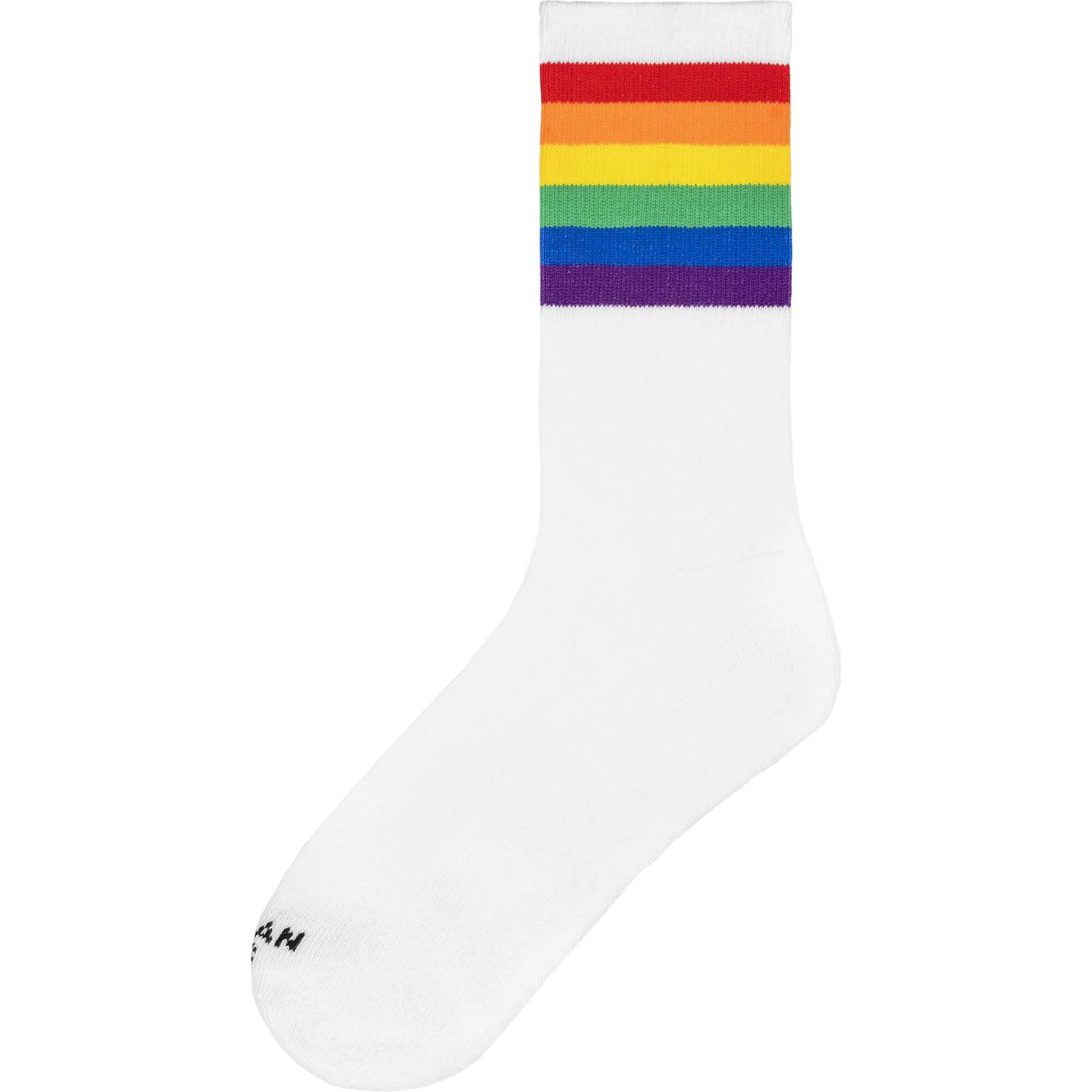 American Socks Rainbow Pride - Mid High White