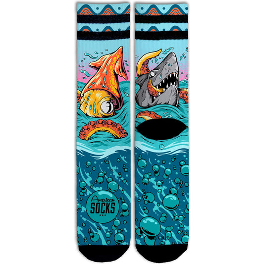 Ponožky American Socks Seamonsters - Mid High viacfarebné