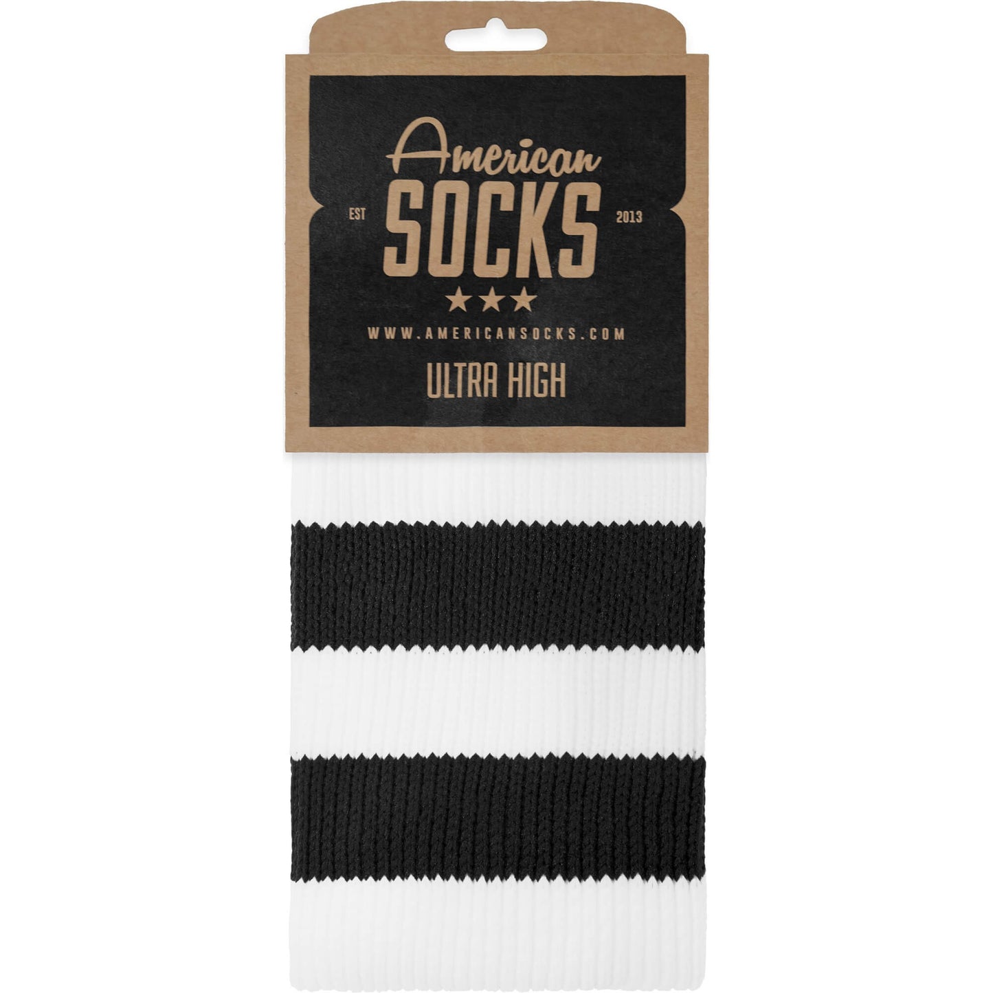 American Socks Old School - Ultra High White