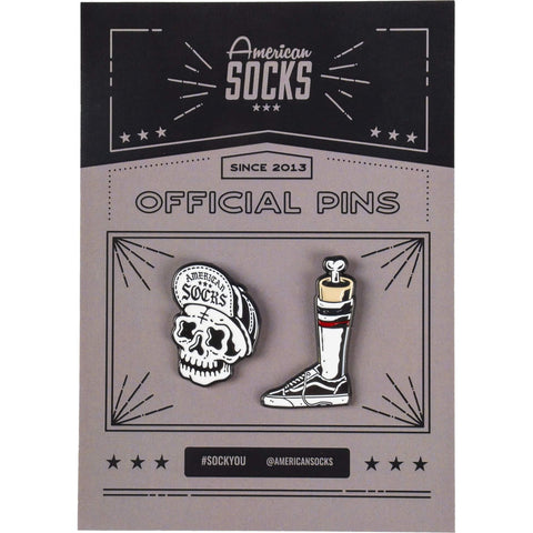 American Socks AS Pin Pack White (2 RAD Pins)